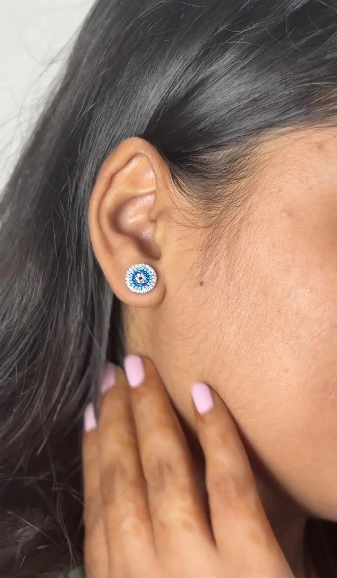 Day 3 - Evil Eye Earrings – Pure Silver