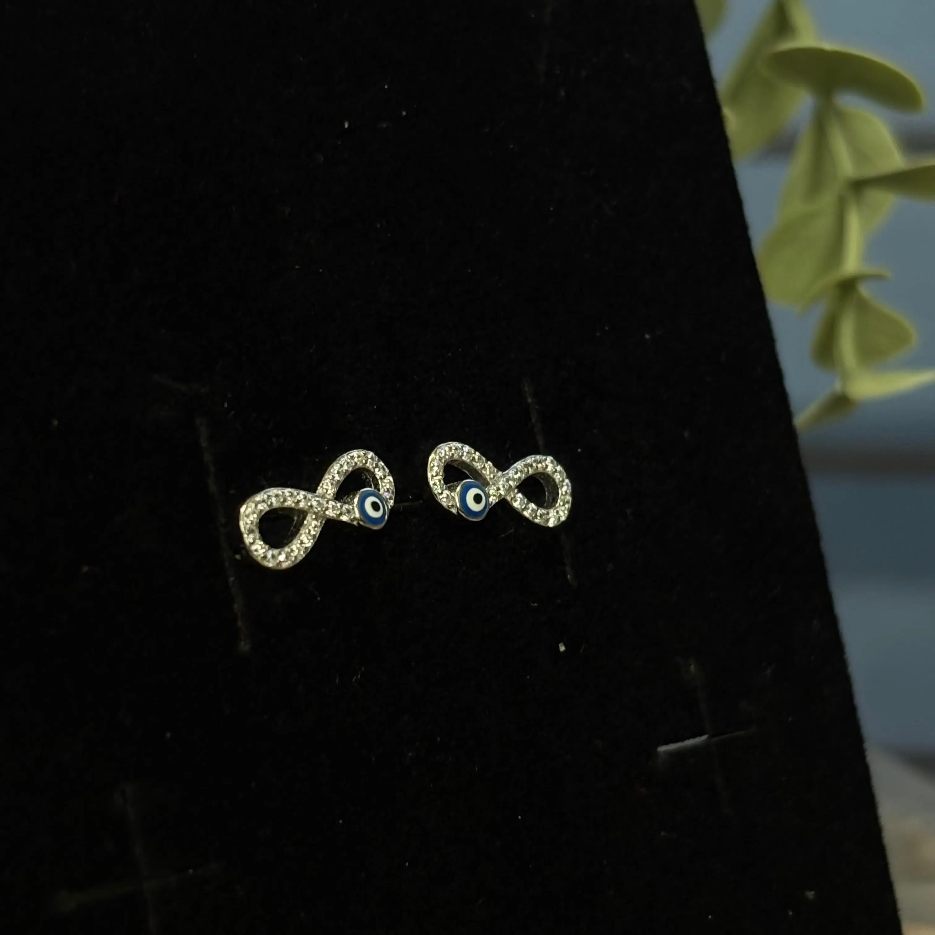 Day 4 - ♾️ Evil Eye Infinity Pure Silver Earrings