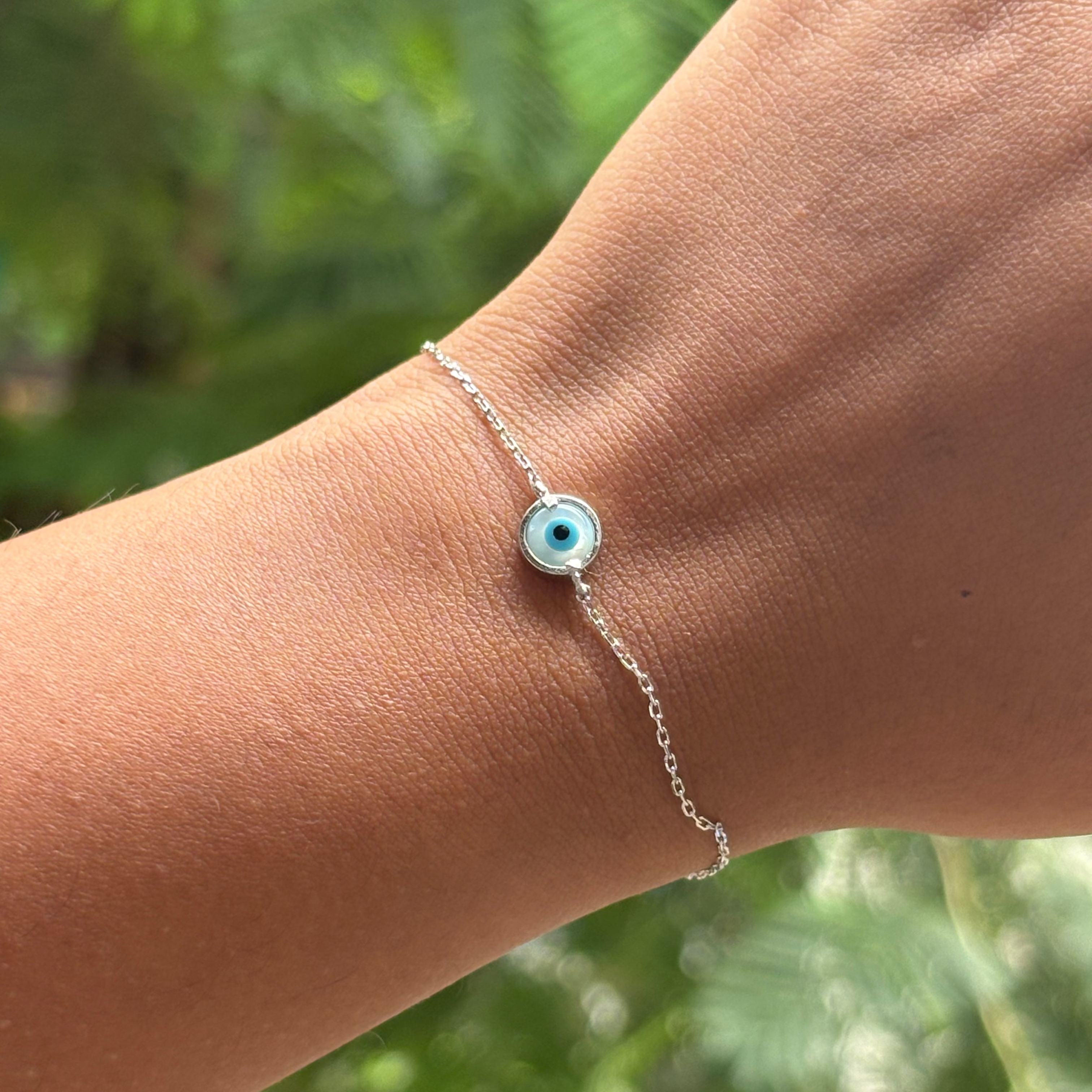 Day 8 - Pure Silver Evil Eye Bracelet
