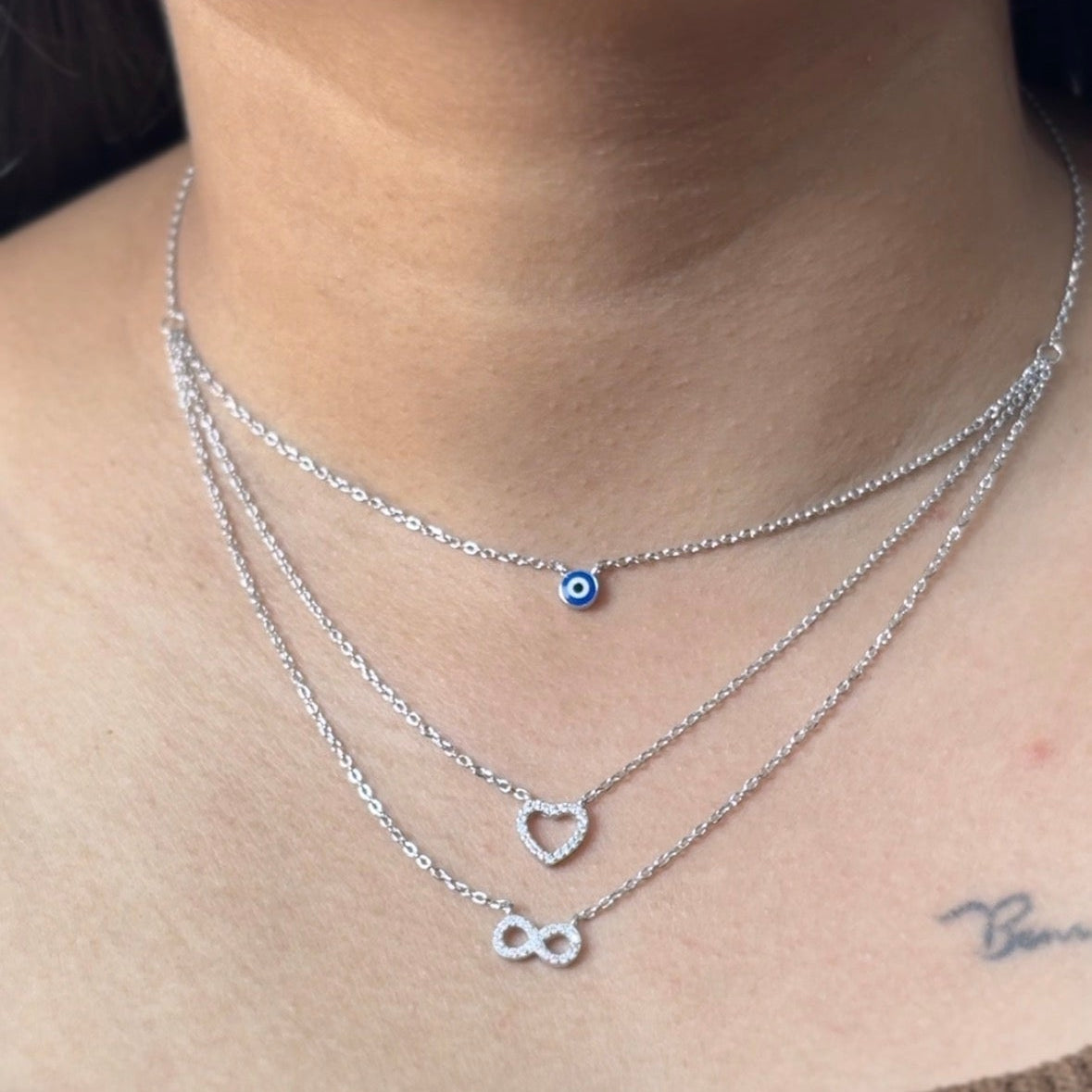 Day 10 - Three-in-One Evil Eye Chain Pendant ✨