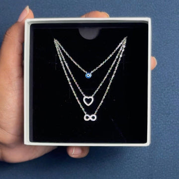 Day 10 - Three-in-One Evil Eye Chain Pendant ✨